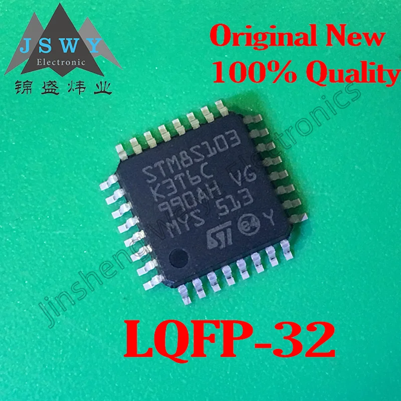 

(10/50PCS) STM8S103K3T6C LQFP-32 100% brand new, original, in-stock 8-bit microcontroller chip with fast shipping