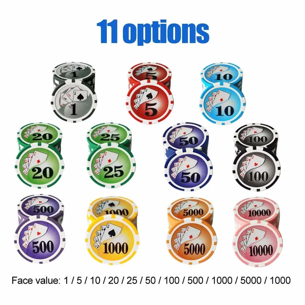 Golf Ball Marker with A Standard Hat Clip Magnetic Alloy Marker Golf Accessories Poker Numbers