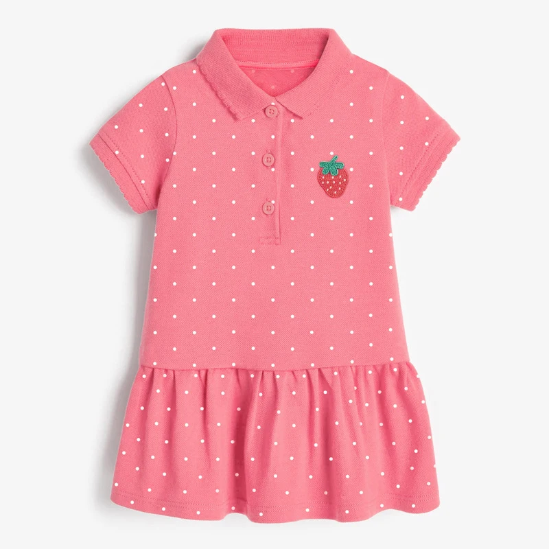 Sommerliches ärmelloses Mädchenkleid, süßes, lässiges Kinder-Sommerkleid, weiches, bequemes Kleid für kleine Mädchen für den Alltag, Strand und Party. – Detail 4