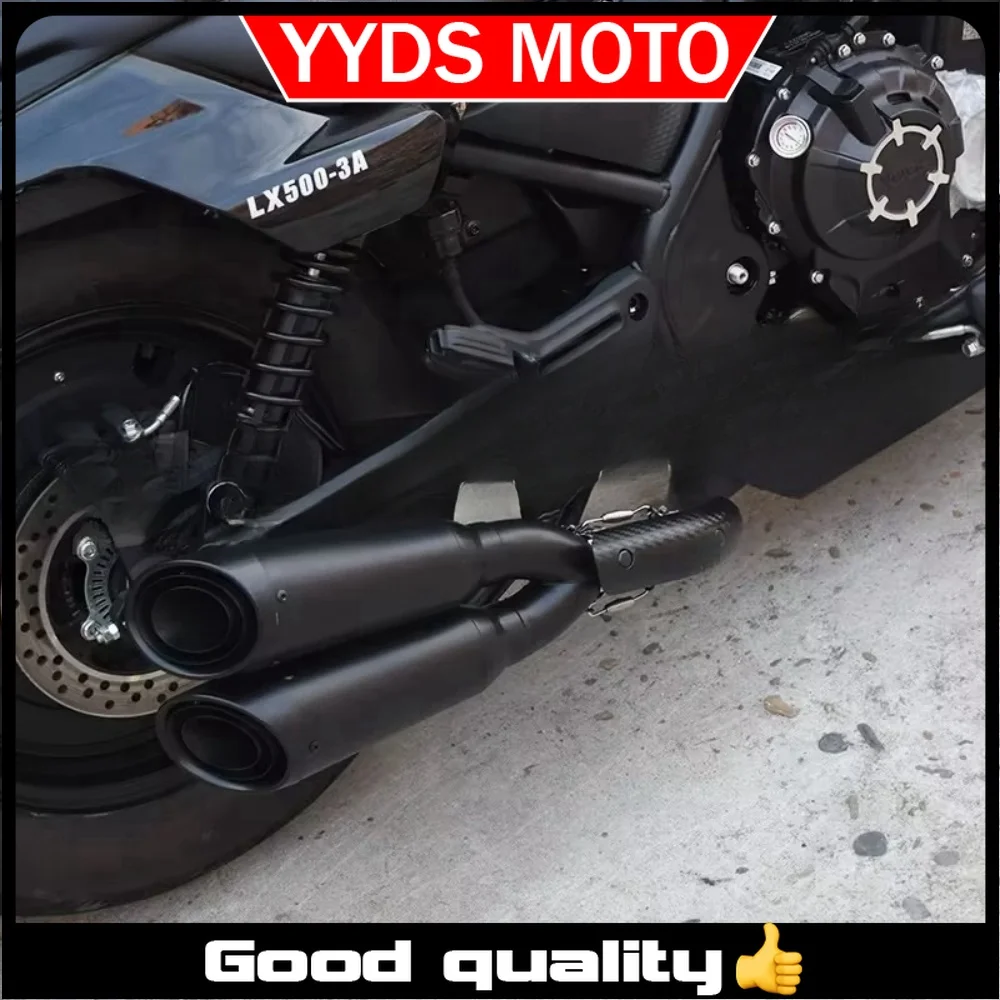 

FOR VOGE CU525 CU-525 525CU modified one out of two exhaust pipes tail section middle section oblique mouth deep and deep sound