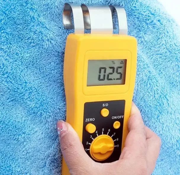 Pantalla digital LED de herramientas de medición del contenido de humedad del medidor de humedad textil de cuero de tela