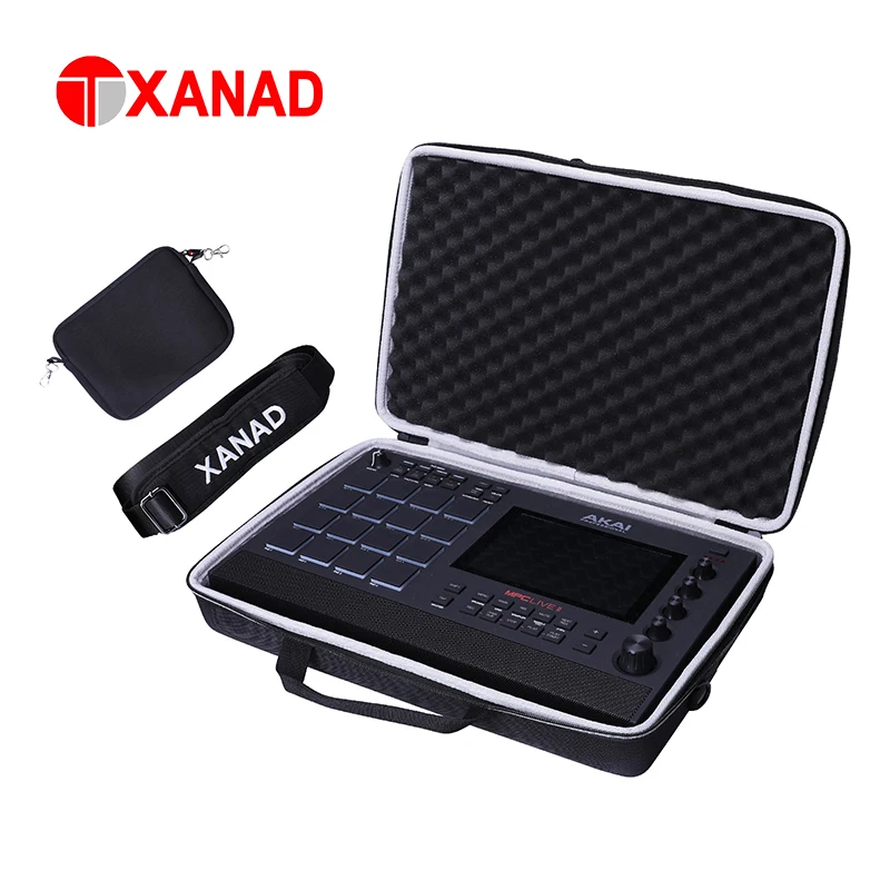 

XANAD Travel EVA Hard Carrying Case for Аkai Professional MPC Live II Protective Carrying Storage Bag