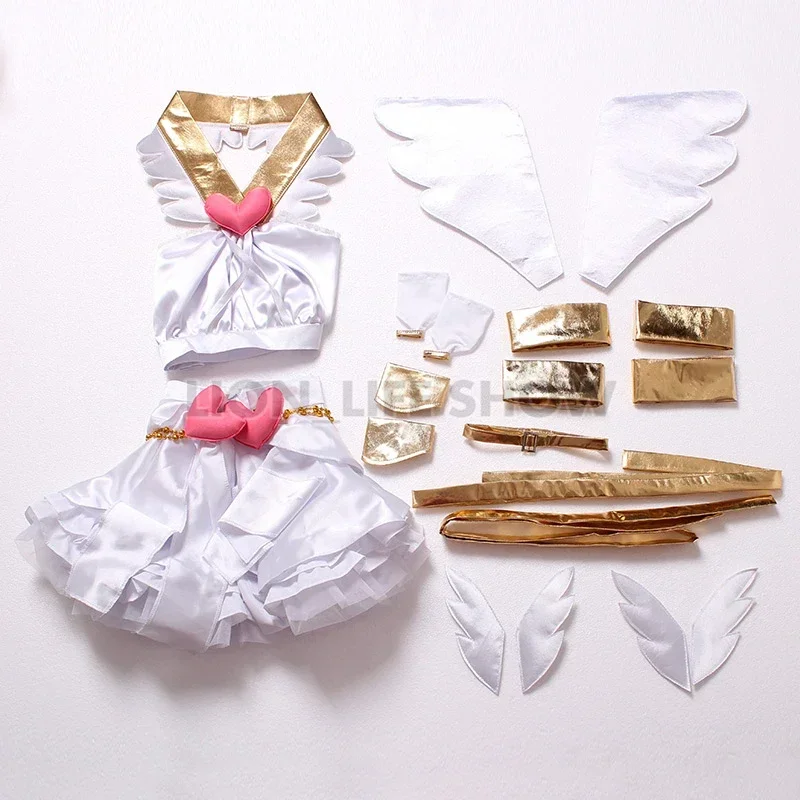 Novo anime calcinha & meia com cinta-liga calcinha anarquia meia anjo vestido uniforme cosplay traje feito sob encomenda calcinha um idjkg