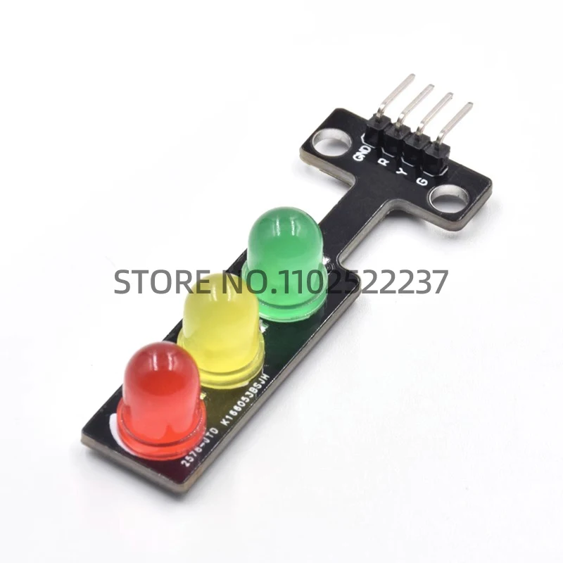 Mini 5V Traffic Light LED Display Module for Arduino Red Yellow Green 5mm LED RGB -Traffic Light for Traffic Light System Model