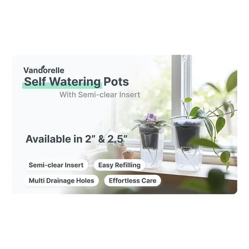 

Простой квадратный горшок для роста растений, для суккулентов, утолщенный контейнер для рассады с разделением на сухую и влажную зоны