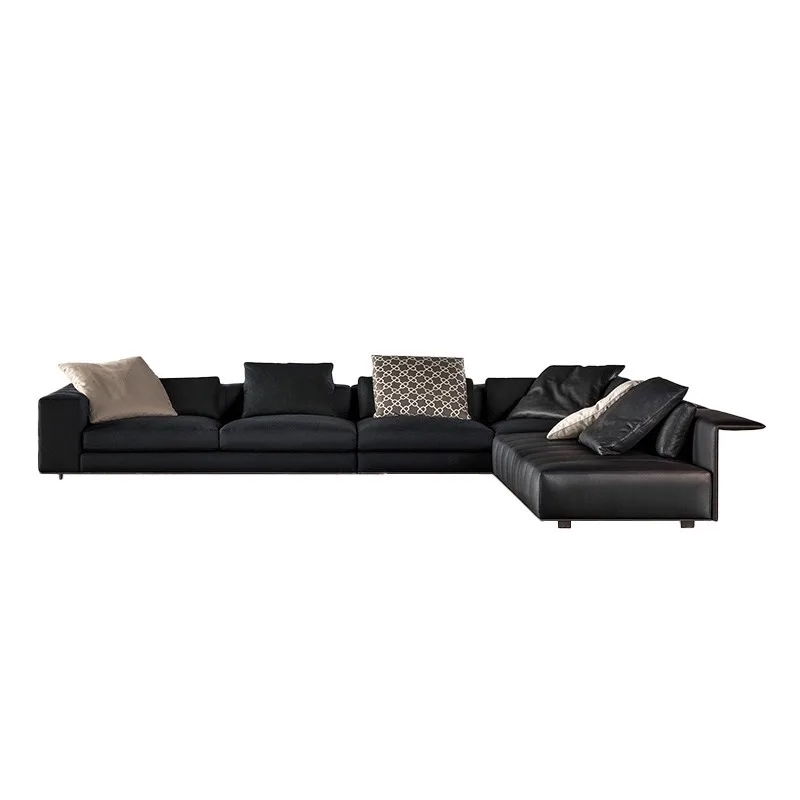 

Living room high-end atmosphere Italian minimalist mansion piano sofa keys