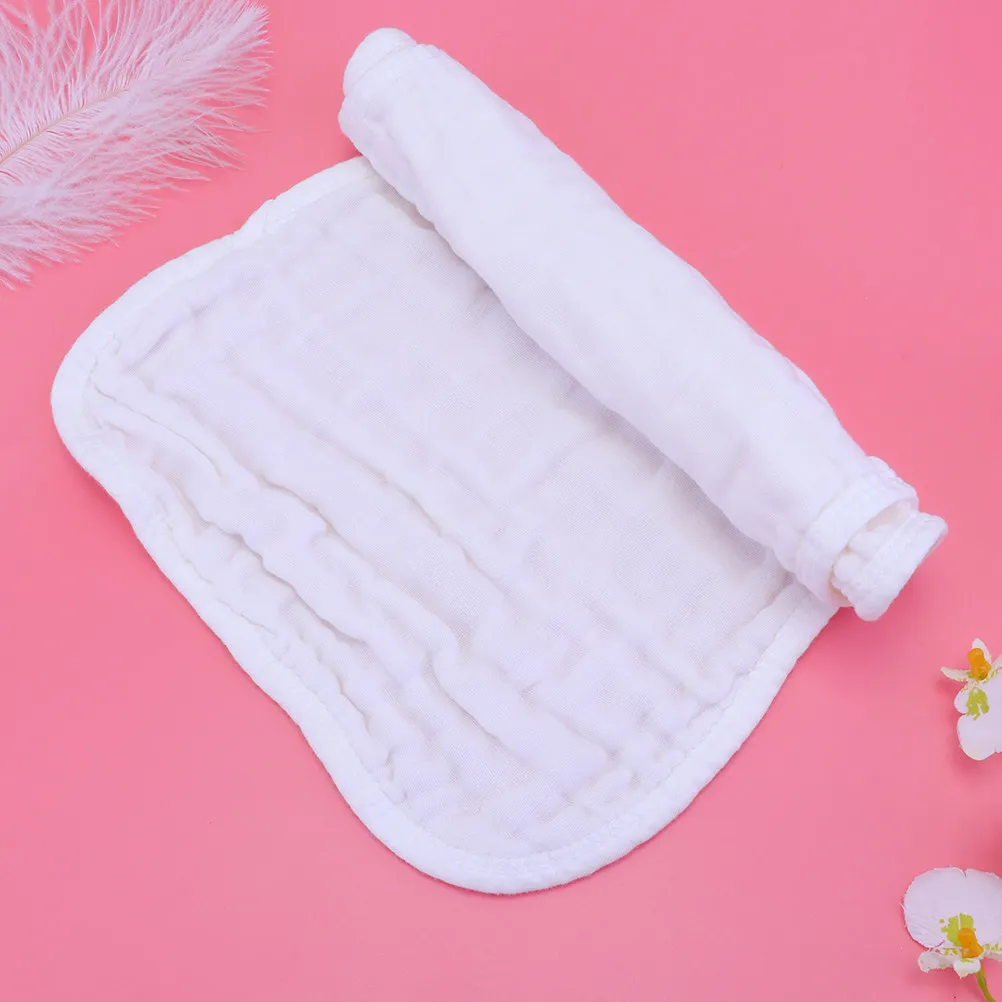 

2Pcs Baby Burp Pad Shoulder Cape Style Drool Milk Spill Absorbing Cushion Soft Cotton Nursing Bib for Newborn Infants