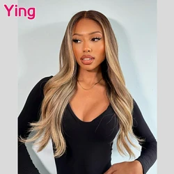 Ying Body Wave Highlight Flaxen 13x4 Lace Front Human Hair Wigs Brazilian Remy 613 Wig 13x6 Lace Frontal Wig PrePlucked