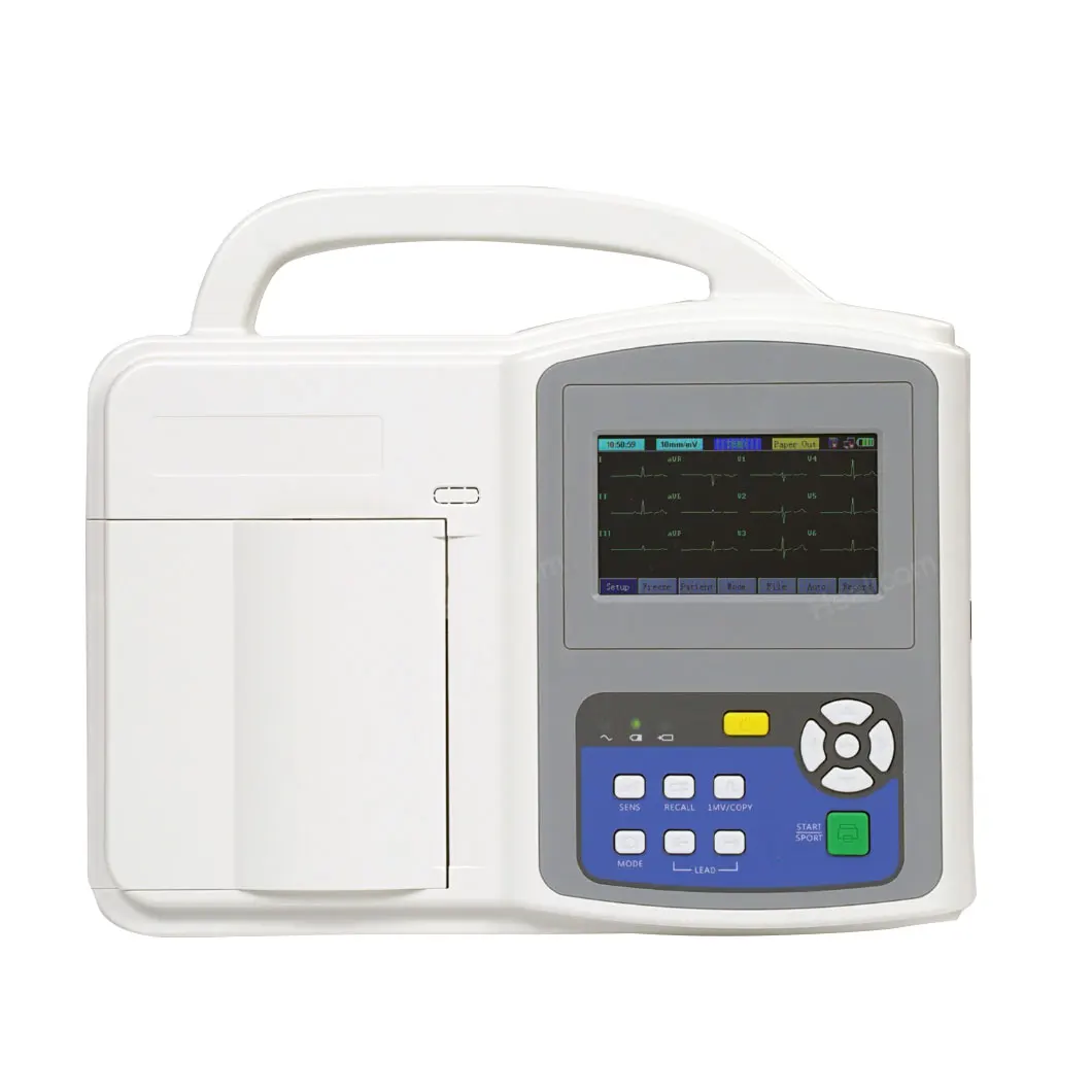 Portable Digital Veterinary 4.3 inch Color LCD Display 6 channel Machine