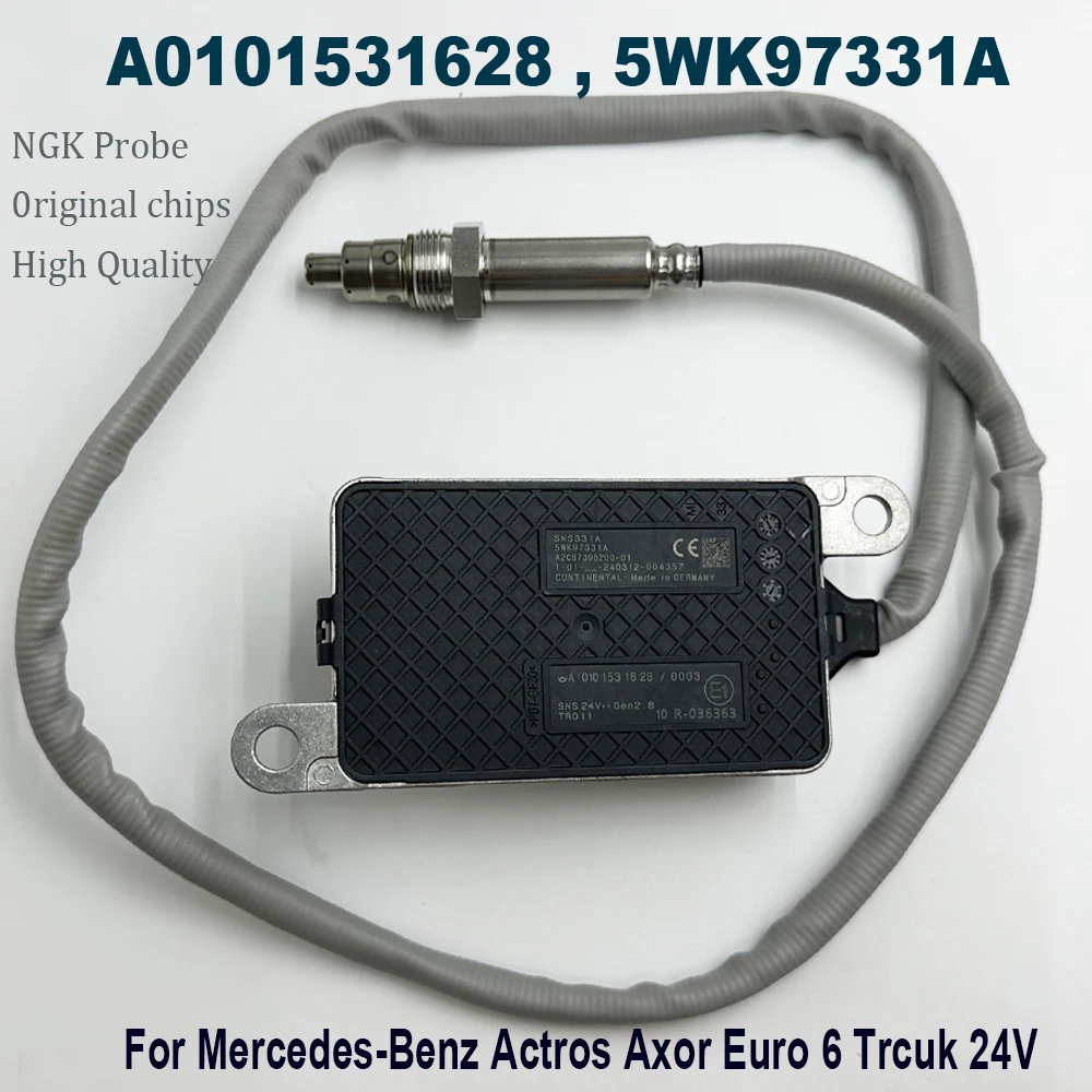 

5WK97331A A0101531628 0101531628 Nitrogen Oxide Sensor For Benz Axor Actros Truck NOx Sensors High Quality Chip For NGK Probe