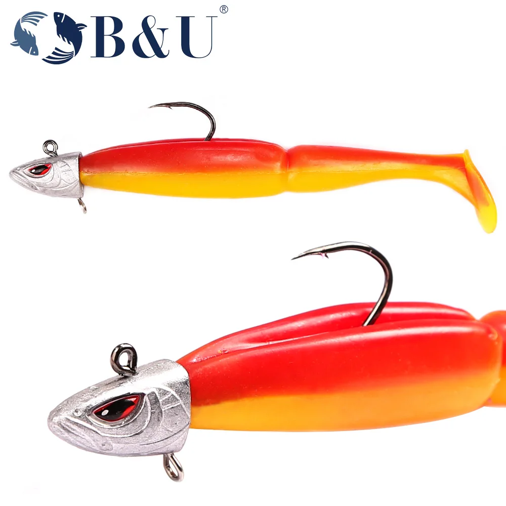 B&U Jig Head cabeza de pez con púas – Anzuelos para vinilo