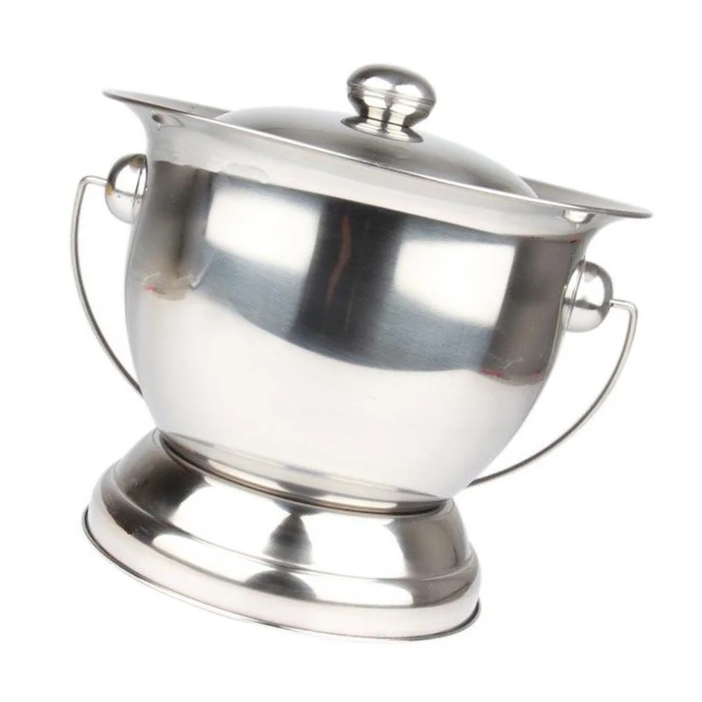 وعاء البول مع غطاء 1 قطعة مبصقة محمولة متينة للسفر المنزلي والعناية بالتمريض للنساء وكبار السن للاستخدام الليلي #5