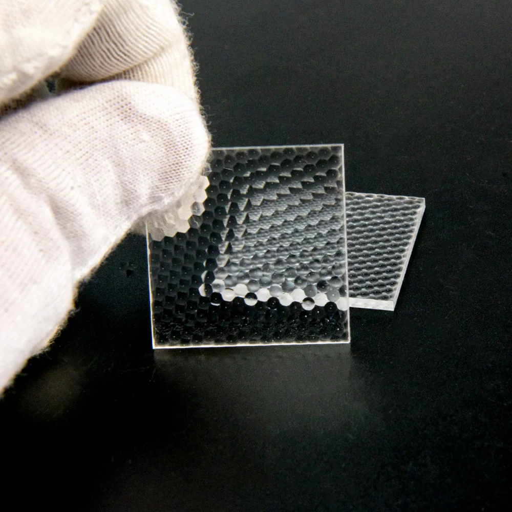 Acrylic compound eye lens Led light uniform optical ultra-thin lens 30*30mm optical physics experiment