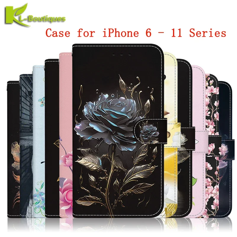 Wallet Card Stand Magnetic Flip Case For iPhone XR SE 2020 SE3 11 Pro XS Max 6 S 7 8 Plus SE 2022 X R Coque Leather Phone Cover