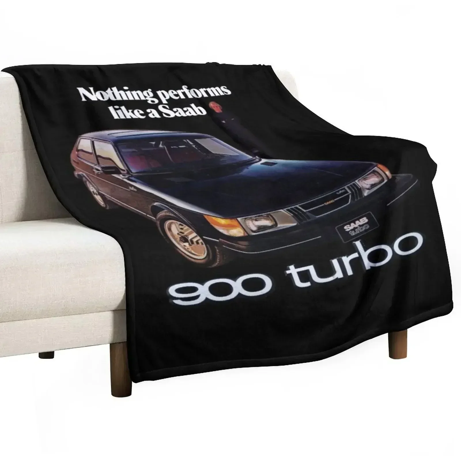 

SAAB 900 TURBO Throw Blanket blankets ands Designers Baby Blankets