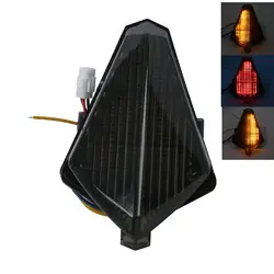 Motorcycle Smoke LED Rear Turn Signal Tail Stop Light Lamp Integrated For Yamaha YZF R1 2007 2008 YZF1000 07 08