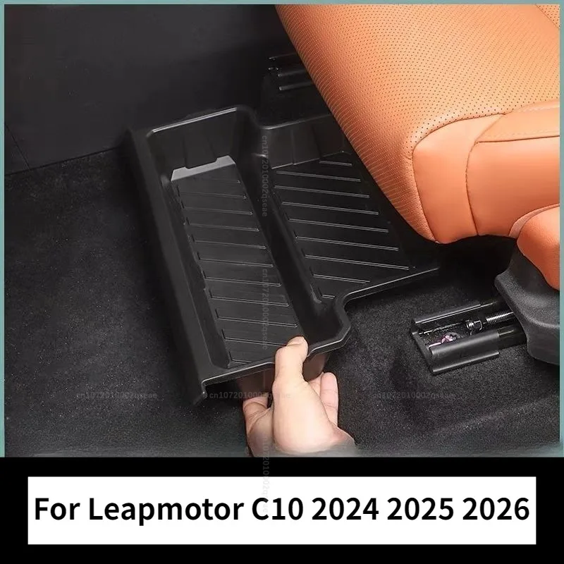 Mittelkonsolen-Organizer, Aufbewahrungsboxen für Vorder- und Rücksitz, Müllbehälter, Zubehör für Leapmotor C10 2024 2025 2026, Aufbewahrungsbox unter dem Sitz – Detail 1