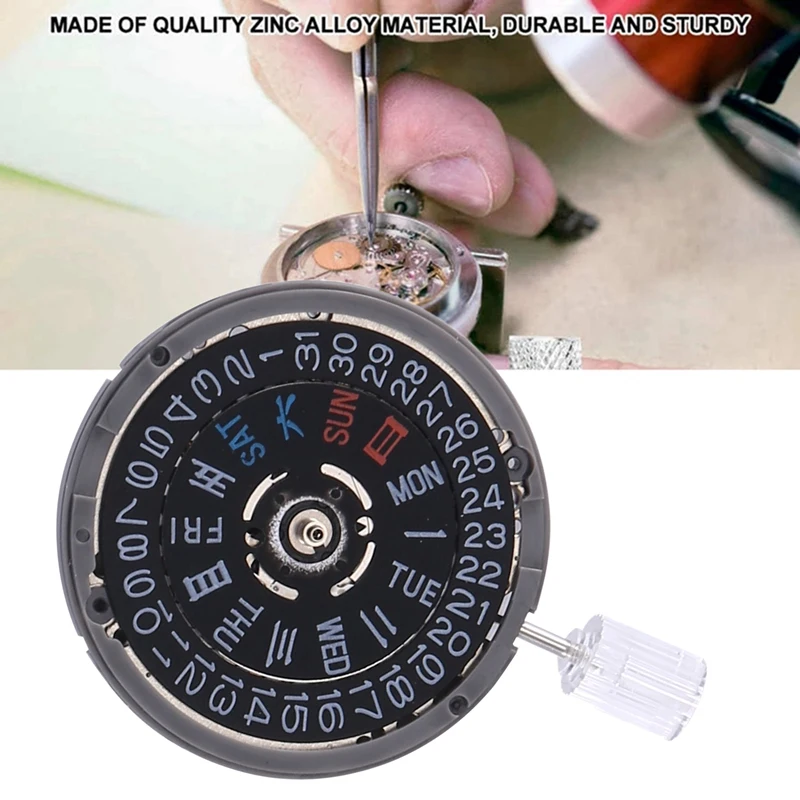 

NH36 Movement Mechanical Watch 3.8 Crown Position Replacement Accessories Watch Movement For Diver's MOD Sub 24 Jewels