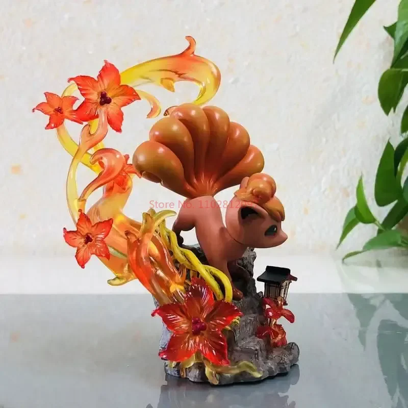 البوكيمون شخصيات كرتونية Alolan Vulpix بولي كلوريد الفينيل تمثال عمل الشكل تمثال تحصيل نموذج زينة زخرفية اللعب هدية الكريسماس