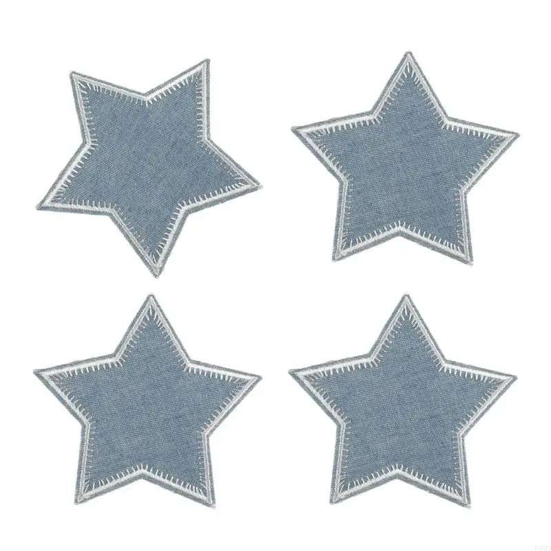 Gestickte Star Patches Applique DIY Handwerk für Jeans Hutbeutel Schal Vorhang Kleidung Accessoires Abzeichen nähen auf f3md