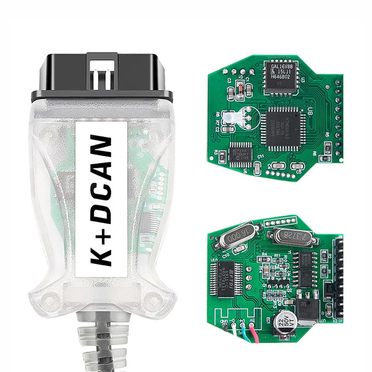 رقاقة + DCAN لـ BMW ، أدوات تشخيص السيارات OBD2 ، ماسح OBD 2 ، كابل واجهة USB ، K + DCAN لـ BMW