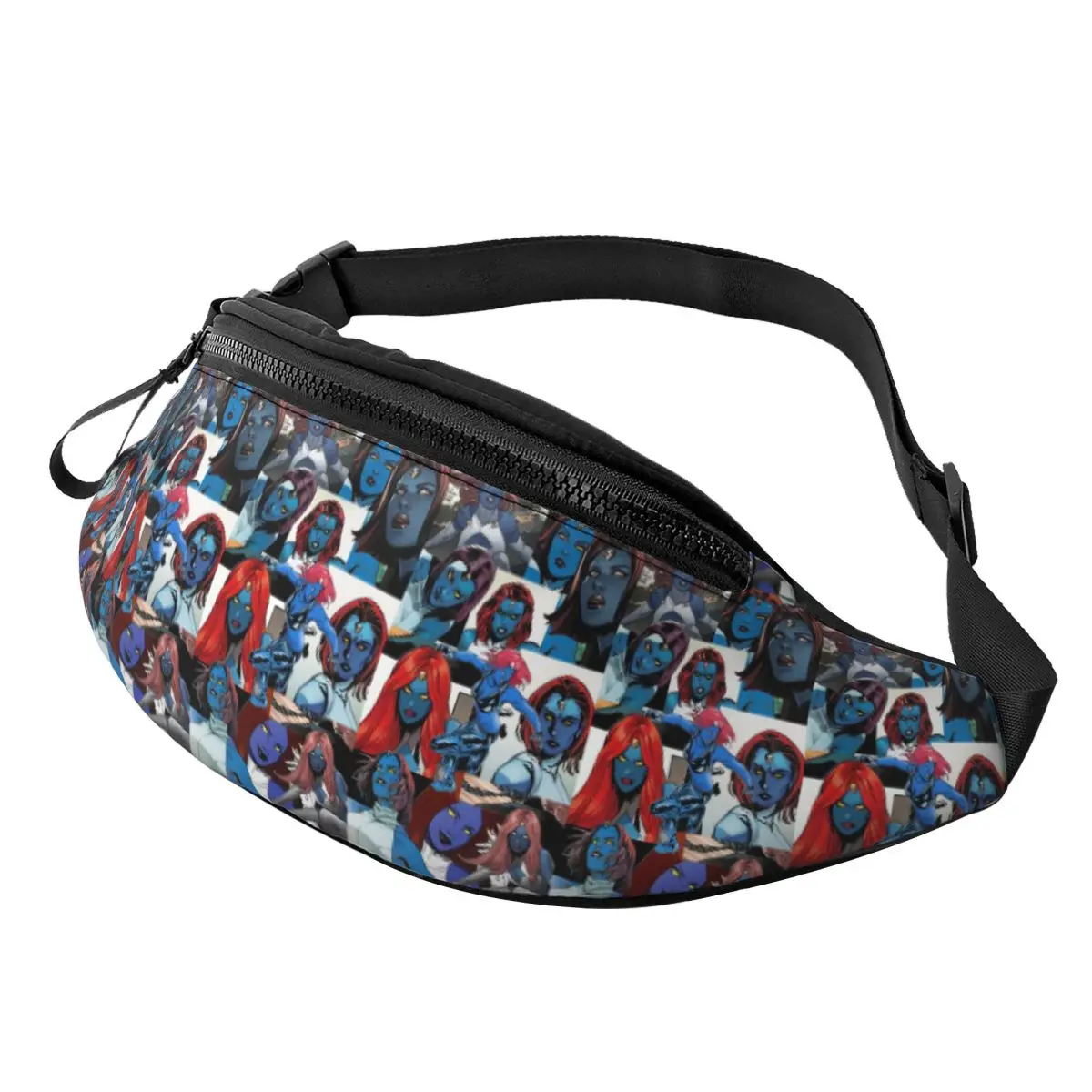 Custom Mystique Fanny Pack Mannen Vrouwen X-Mannen Crossbody Heuptas Voor Lopende Telefoon Geld Pouch