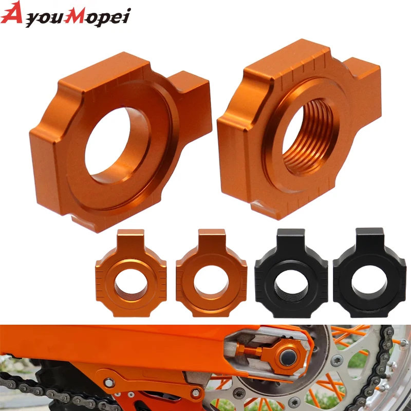 Chain Adjuster Blocks For SXF SX 125 150 250 350 450 XCF XC 300 2013-2021 15 17 19 Motorcycle SX-F XC-F CNC Regulator Sliders