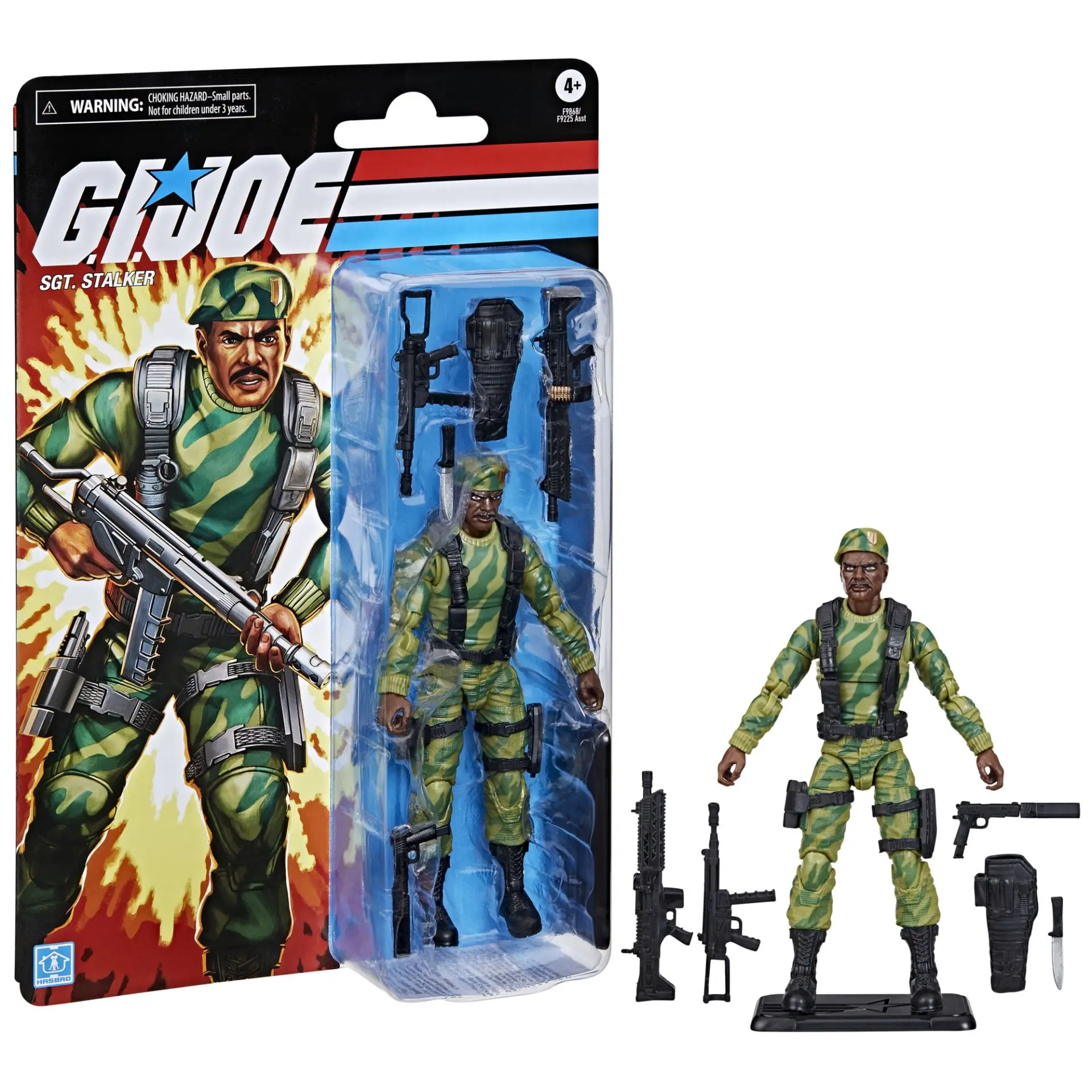 Hasbro G.I. Joe Classified Series: Retro Cardback Sgt. Stalker 6-Inch(15cm) Action Figure