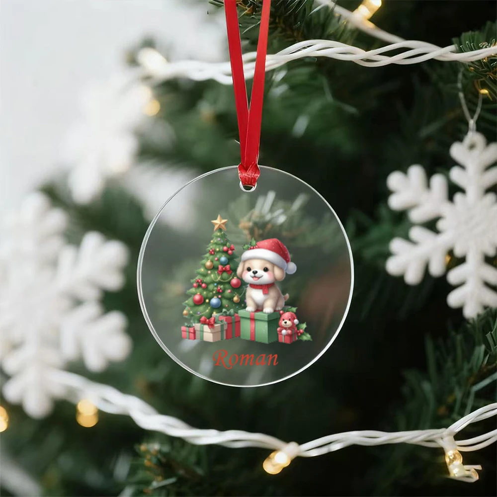 قطعة واحدة من زخارف نمط الاسم الشخصي المخصص، وديكورات العطلات، وهدايا عيد الميلاد، وهدايا عيد الميلاد #6