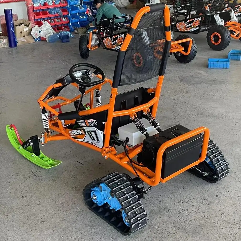 40KM Range 48V500W Differential Motor Chaowei Battery Axle Drive Hydraulic Disc Brake 40KM Range Electric Snowmobile