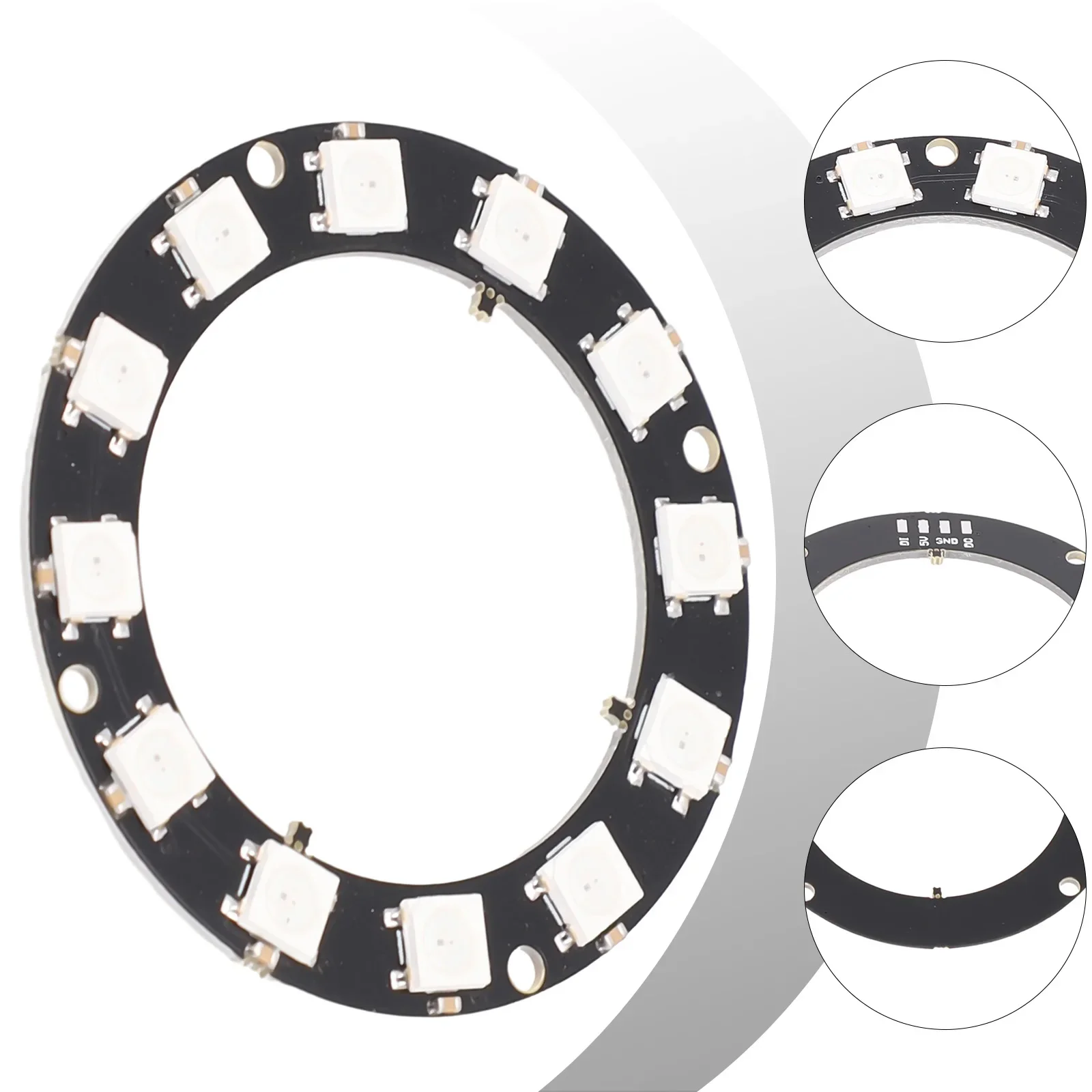 5V Rgb Led Ring Individuele Adresseerbare Led Ring WS2812 5050 Rgb Led Geïntegreerde Driver Voor Arduino Full-Color driver Lamp