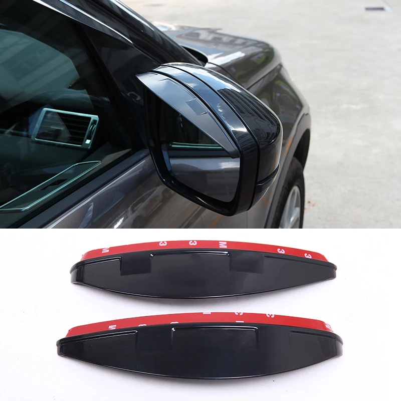 2pcs Car Rearview Mirrors Rain Shade Rainproof Eyebrow Cover For Land Rover Discovery Sport,For Range Rover Evoque Velar 2014-20