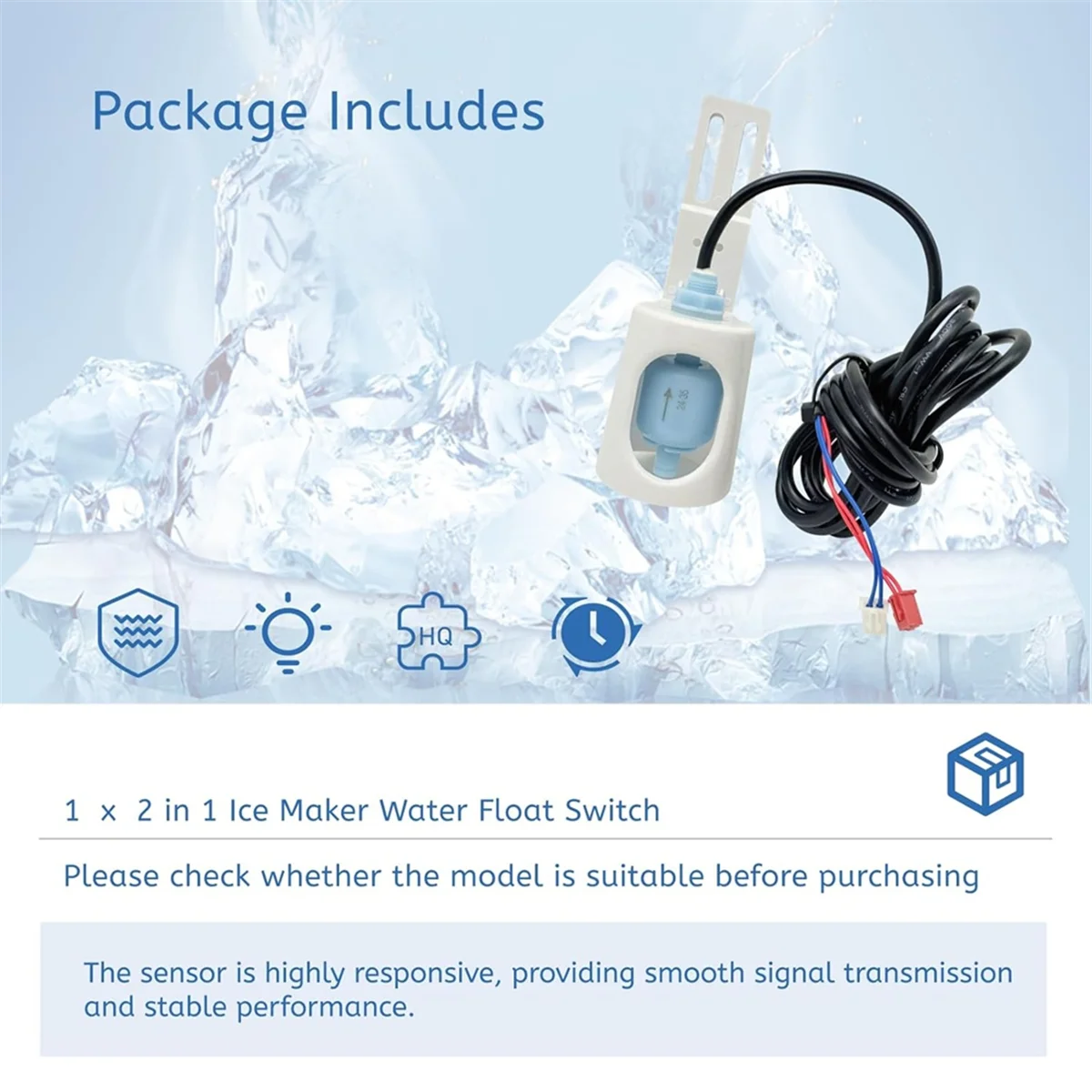Popular_2 in 1 Ice Maker Water Float Switch with Temperature Sensor