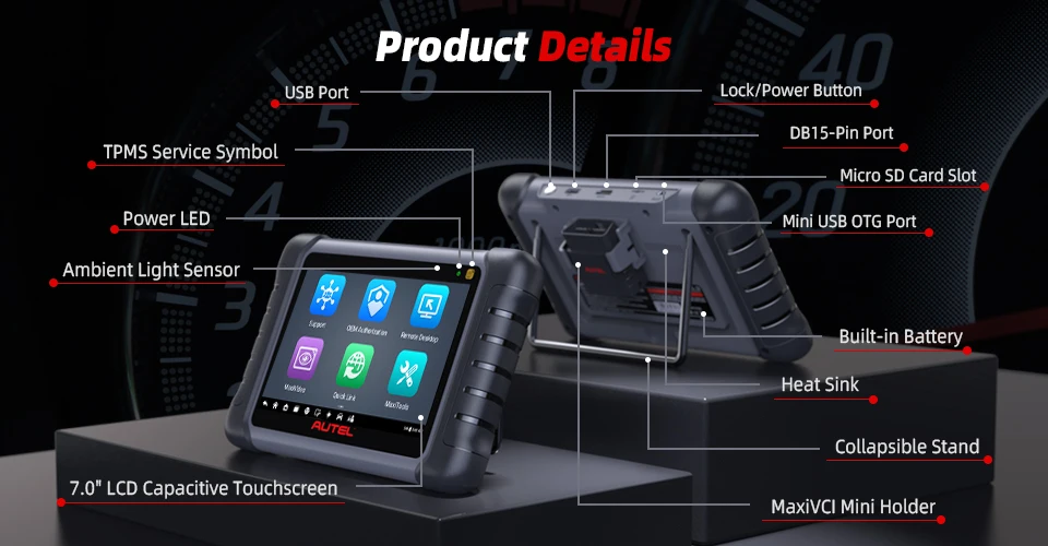 Newest Autel MK808S Pro OBD2 Scanner Bi-directional Diagnostic Tools All System Code Reader PK MK808BT MX808S