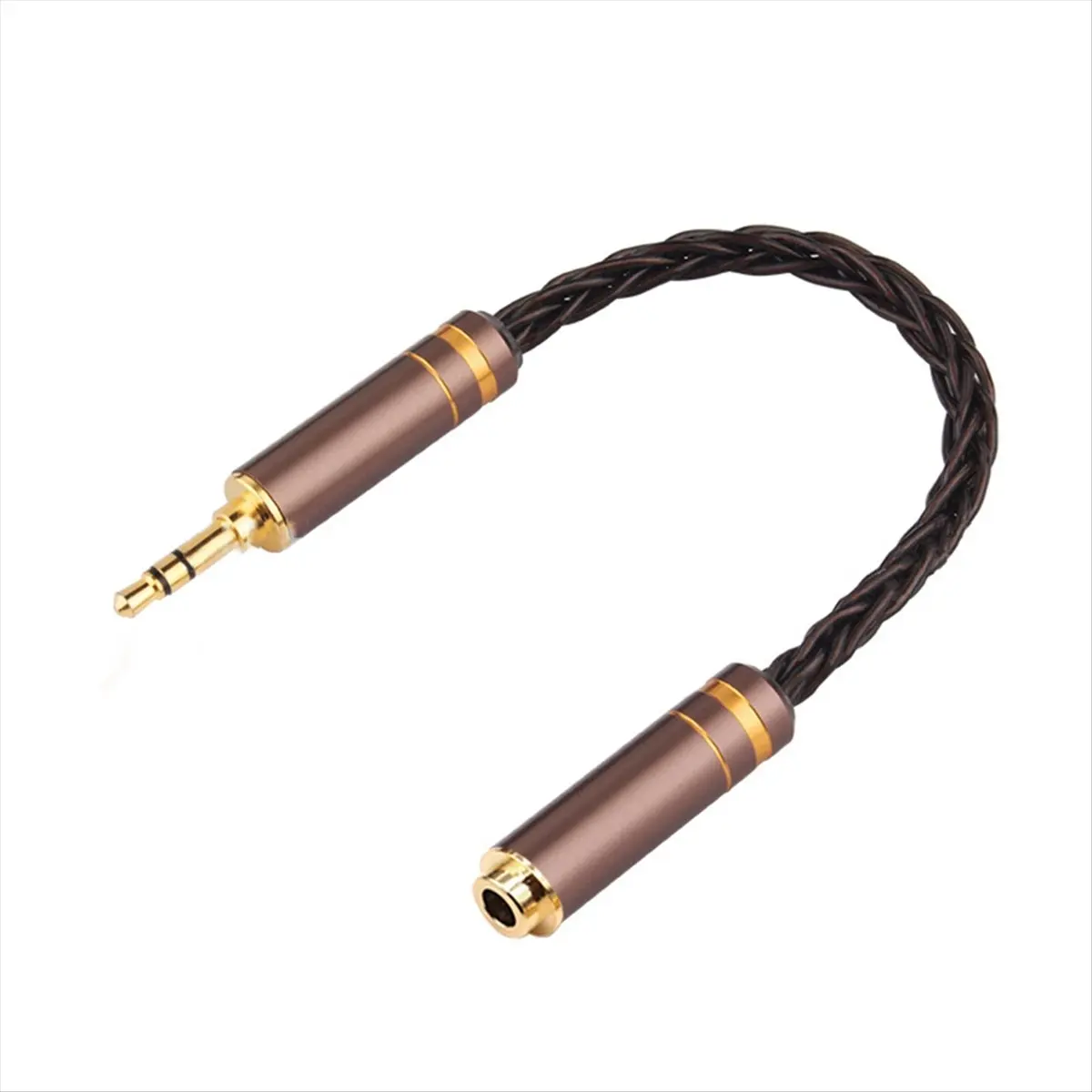 Super Sale HIFI Balanced Audio Cable 8-Core Earphone Adapter Cable 3.5MM Male to Female AUX Jack Adapter Cable B