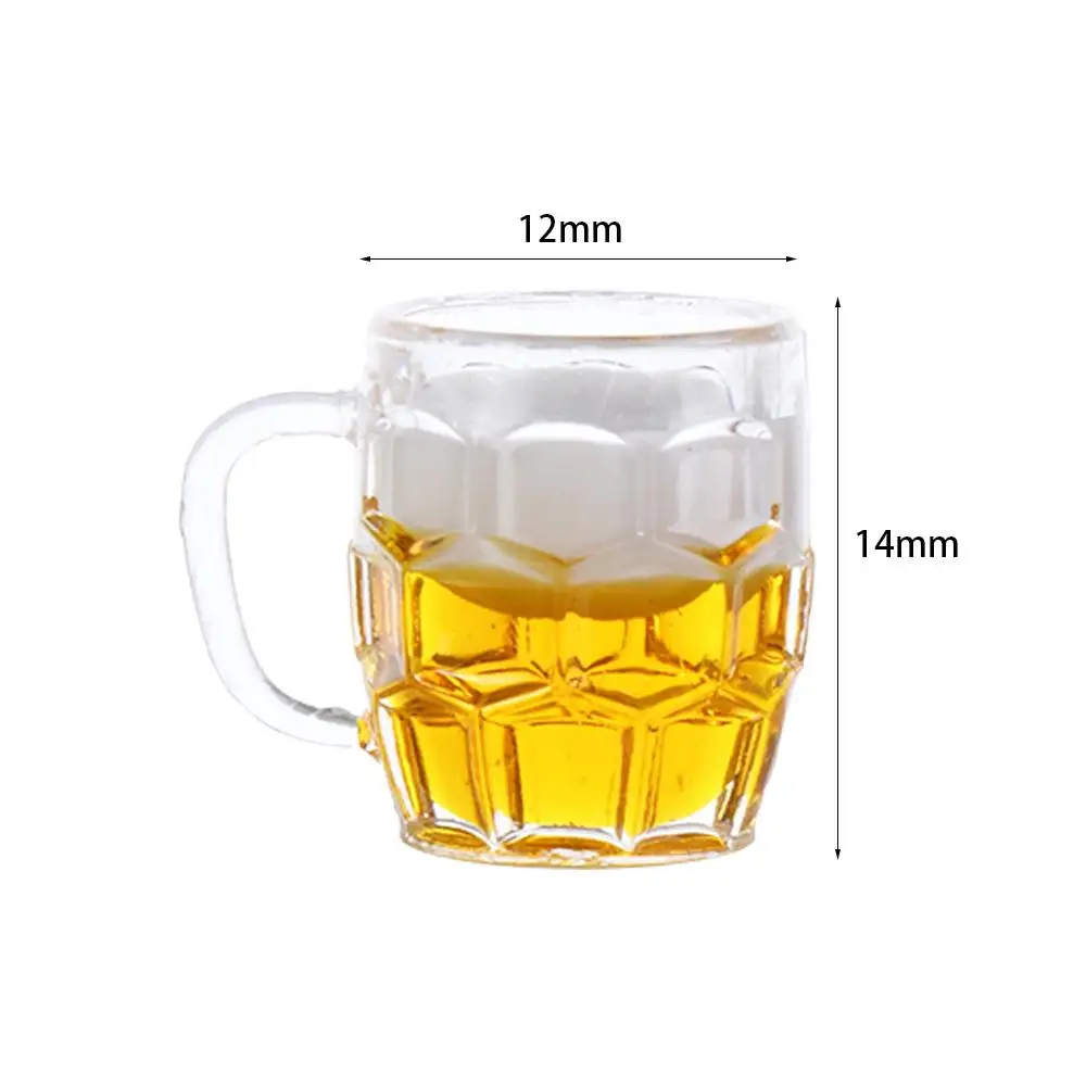 1pc cute Toy for Dollhouse 1/12 Miniature Scene Model Scale Dollhouse Accessories Mini Beer Cup Mug Kid Toy