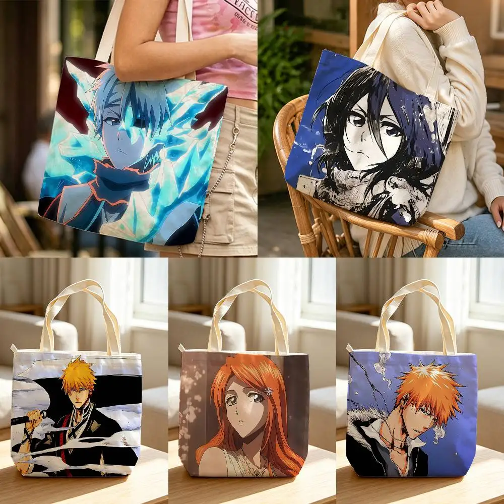 Anime B-Bleach TYBW  Waterproof Lined Canvas bags suitable for going to class, shopping, gifts, and commuting