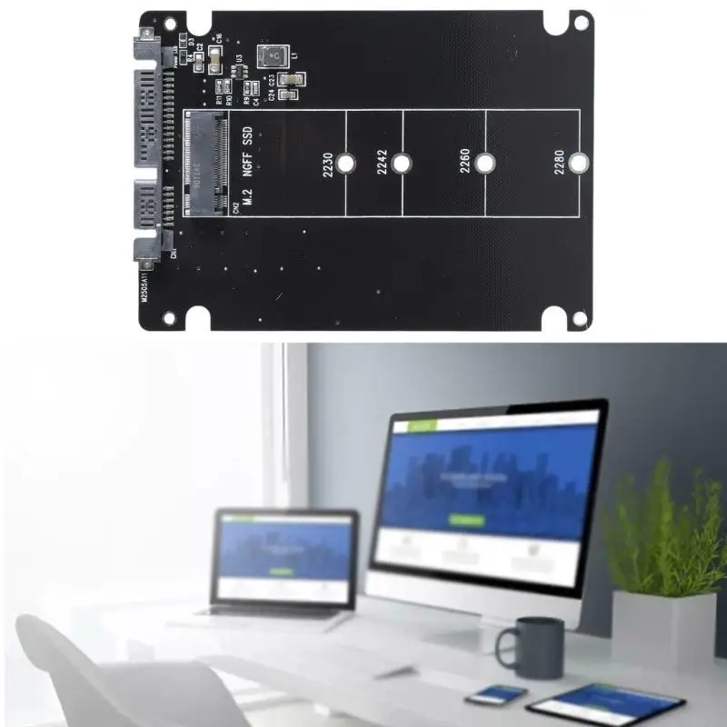 4X7E naar M.2 B NVMe-adapterkaart Ondersteunt B SSD's