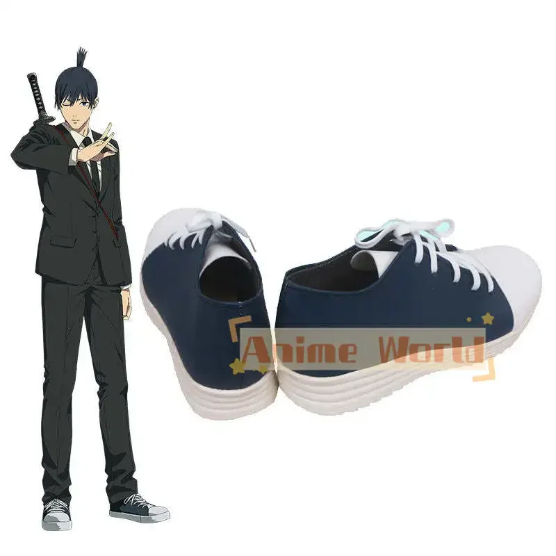 Aki Hayakawa Scarpe Cosplay Festa di Halloween Pelle PU Realizzata su misura