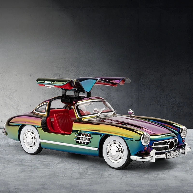 

Car To 1:24 Large 300SL Classic Car Electroplating Version Simulation Alloy Car Model Ornament