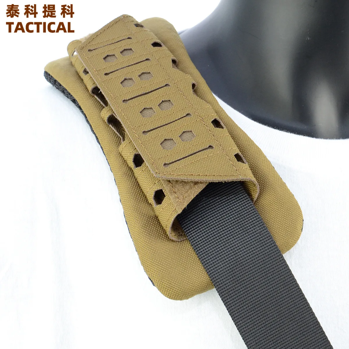 Laser Cutting Tactical Shoulder Pad Breathable Vest Shoulder Pad  Cushion Anti Slip Pad