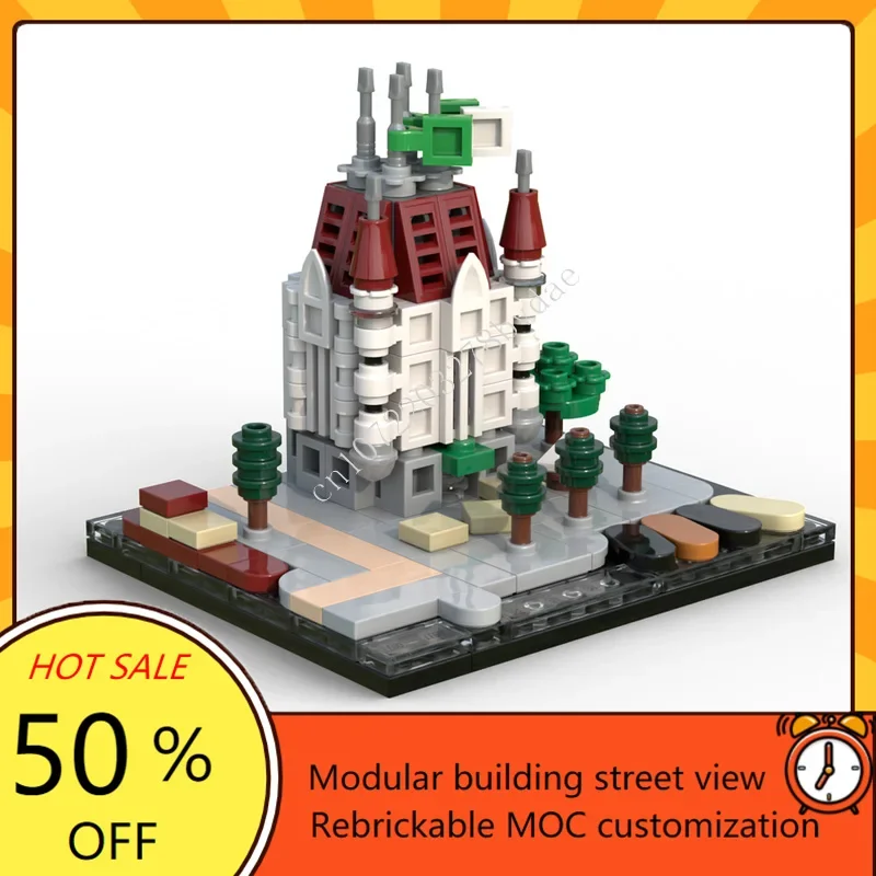 

197PCS White House 1:800 Modular MOC Creative street view Model Building Blocks Architecture DIY Education Assembly Model Gifts