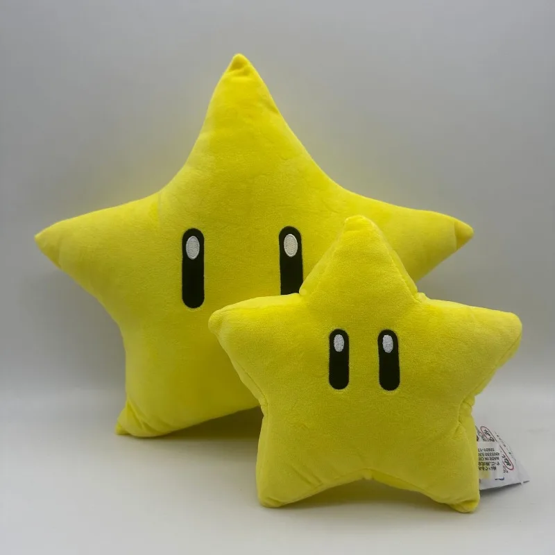 

Cartoon Cute Super Mario Bros Pentagram Invincible Star Plush Doll Gift
