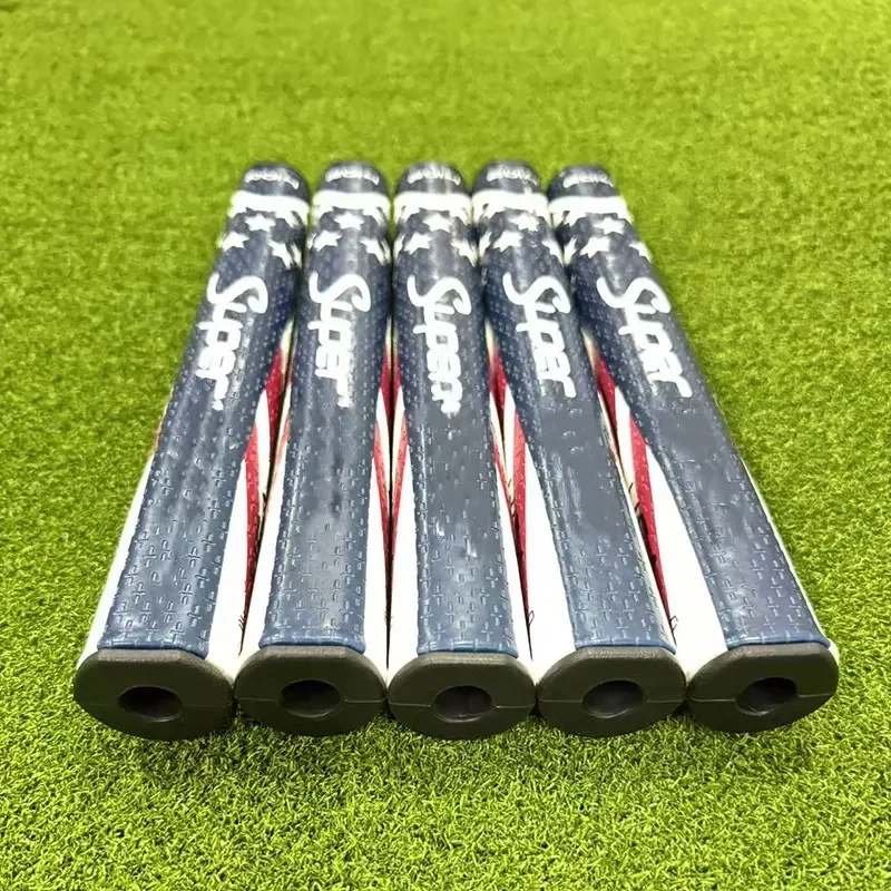 Empuñadura de Putter de Golf con bandera súper americana, empuñaduras ultraligeras para palos 2,0/3,0, empuñaduras de Golf, hilo de algodón de goma, empuñaduras universales de hierro y madera