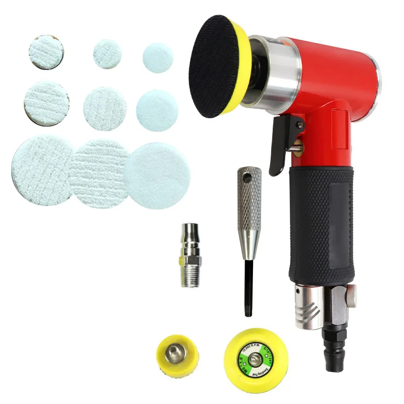 Imagem -03 - Mini Portátil Pneumático Grinding Machine Grupo Orbit Air Sander High Velocidade Polishing Tool Air Powered Polisher 3