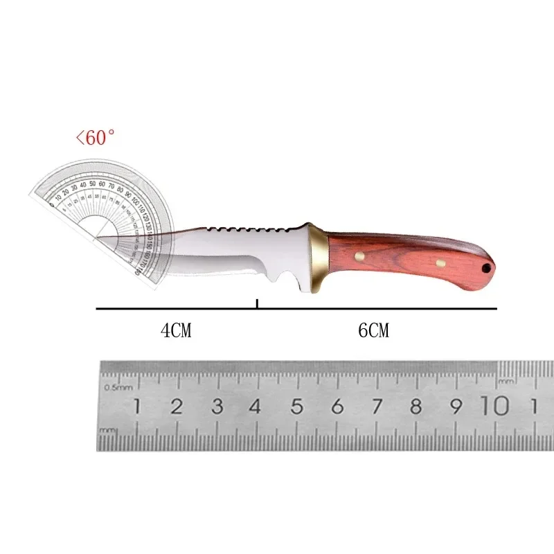 1PC mini knife, outdoor survival knife, EDC portable camping knife, stainless steel paring knife