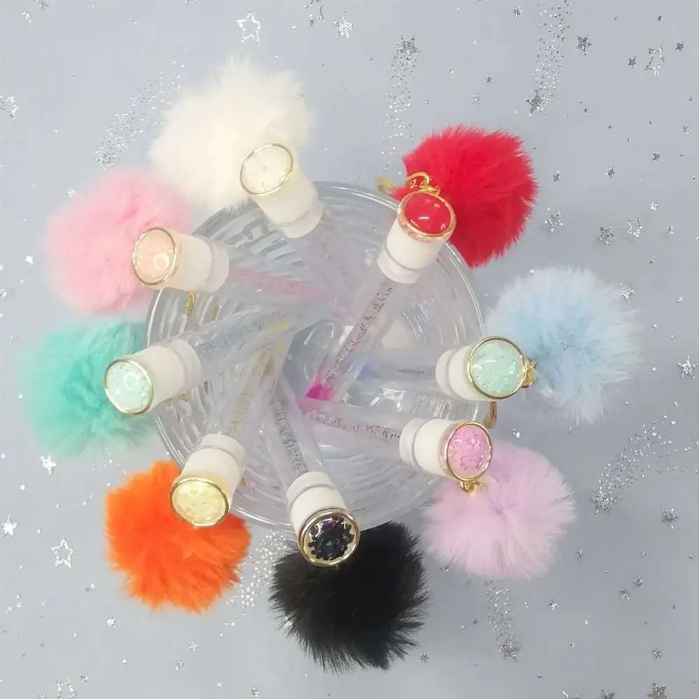 Round Comb Teeth Hair Ball Mascara Wand Clear Tube Fluffy Tube Eyelash Brush Multicolor Dust-proof Eyelashes Brushes Comb