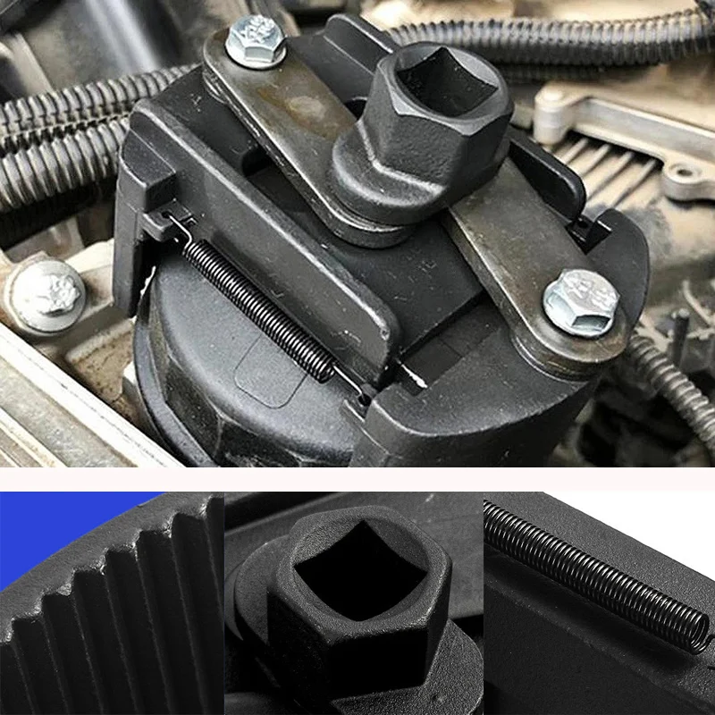 

1PC Adjustable Two-Jaws Oil Filter Wrench 60mm-80mm Filter Remover U-Shaped Filter Wrench Steel Oil Change Removal Tool