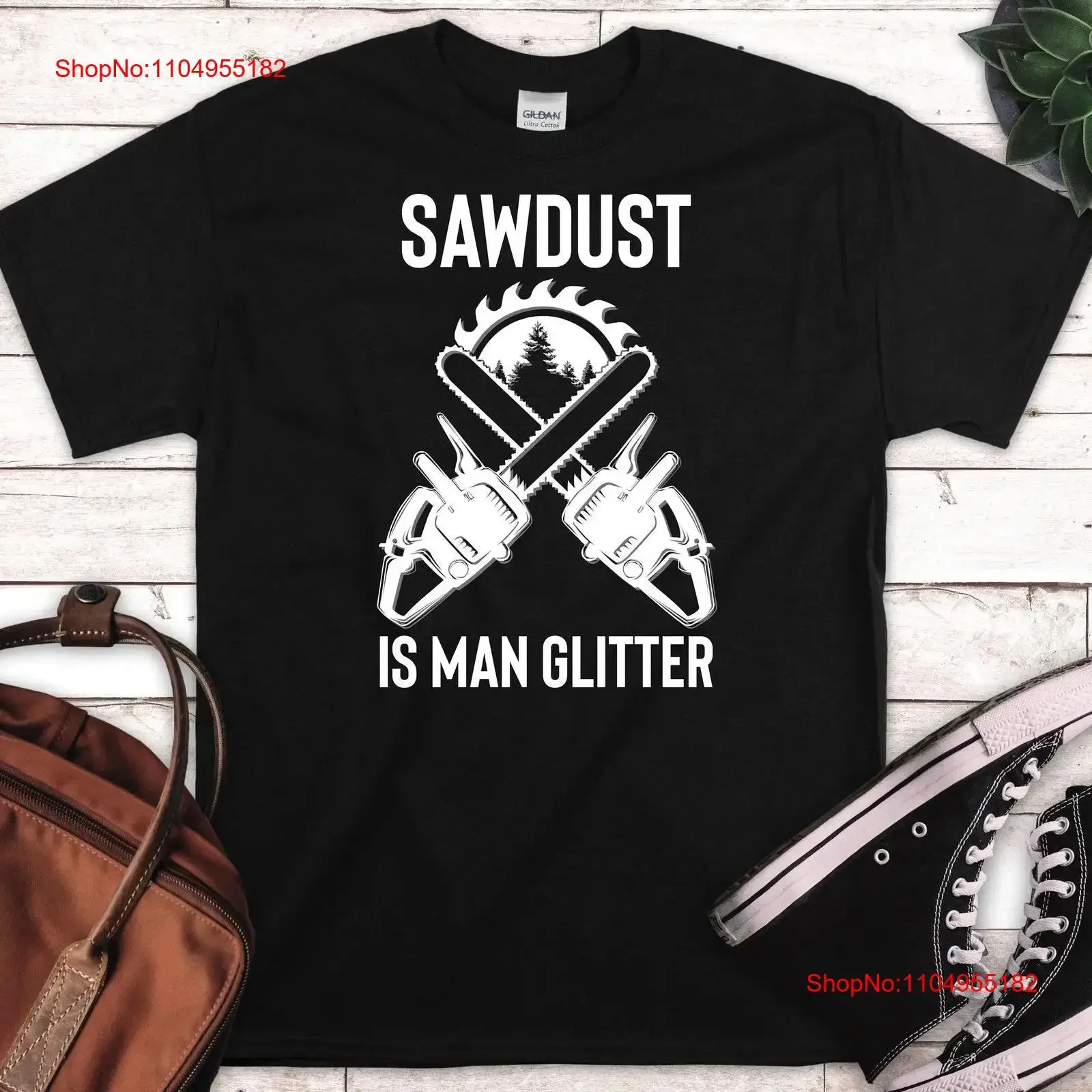 

Woodworking T Shirt Carpenter Woodworker lumberjack logger Sawdust Is Man Glitter DIY Builder Tree Cutting vintage Washed