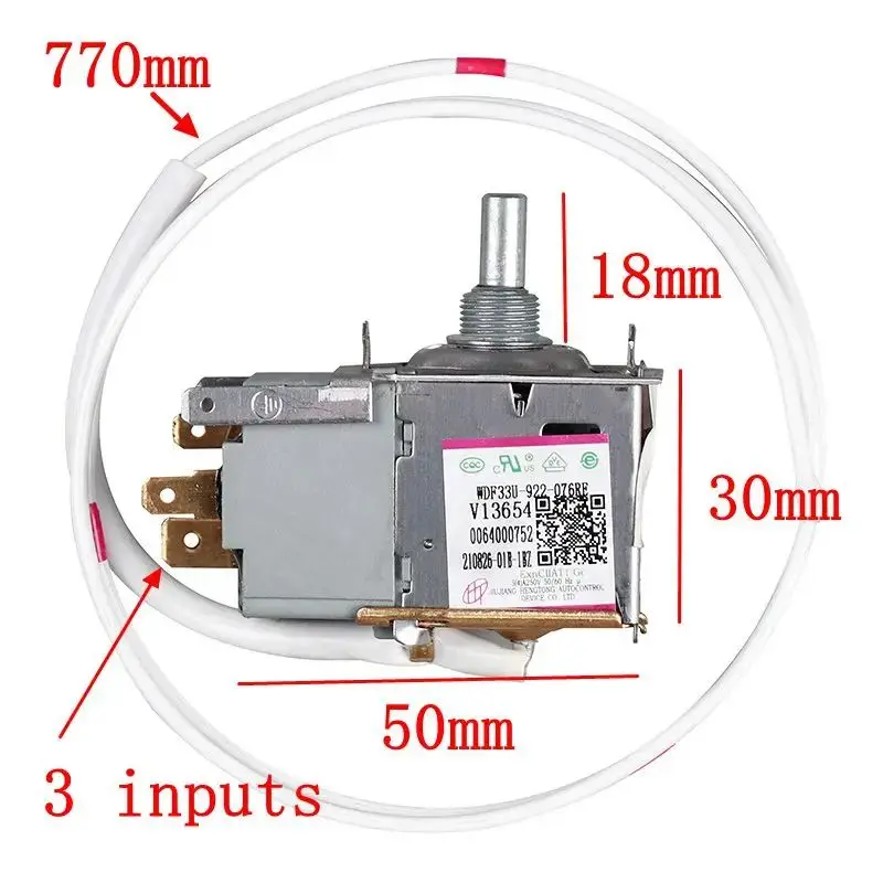 Para termostato Haier para controlador de temperatura de refrigerador 0064000752   WDF33U-922-076RE